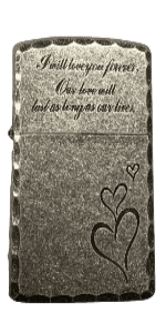 Zorro Lighter Fluid Refill Flip Lid Love Design