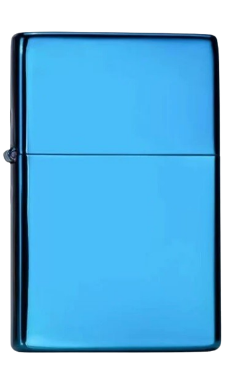 Zorro Lighter Fluid Refill Flip Lid Blue Design