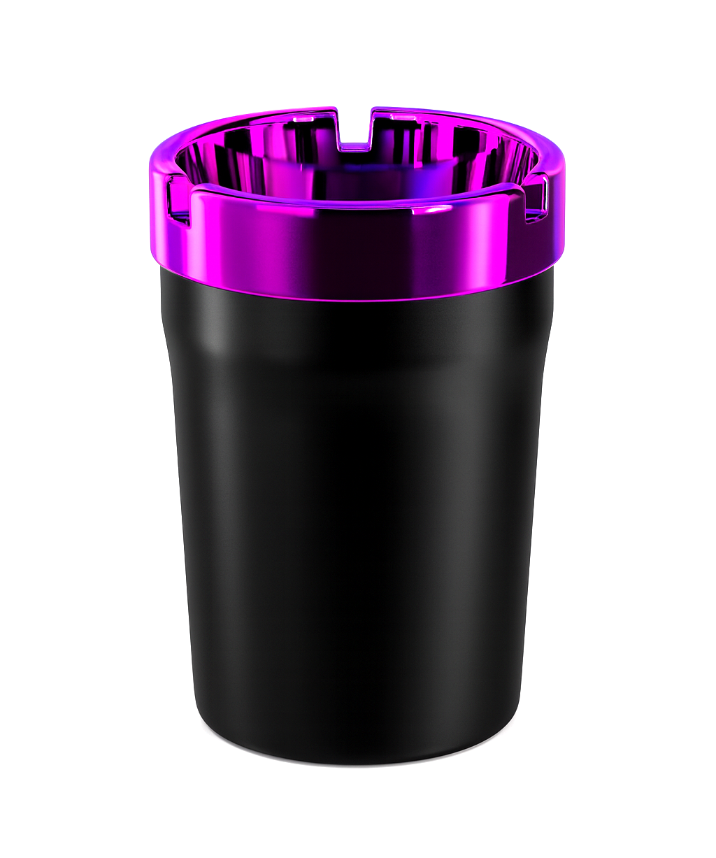 Ashtray Metallic Lid Butt Bucket 12pcs Assorted