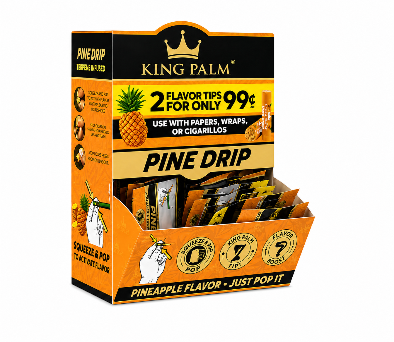 KING PALM Pine Drip Filtered Tips (2 Tips)