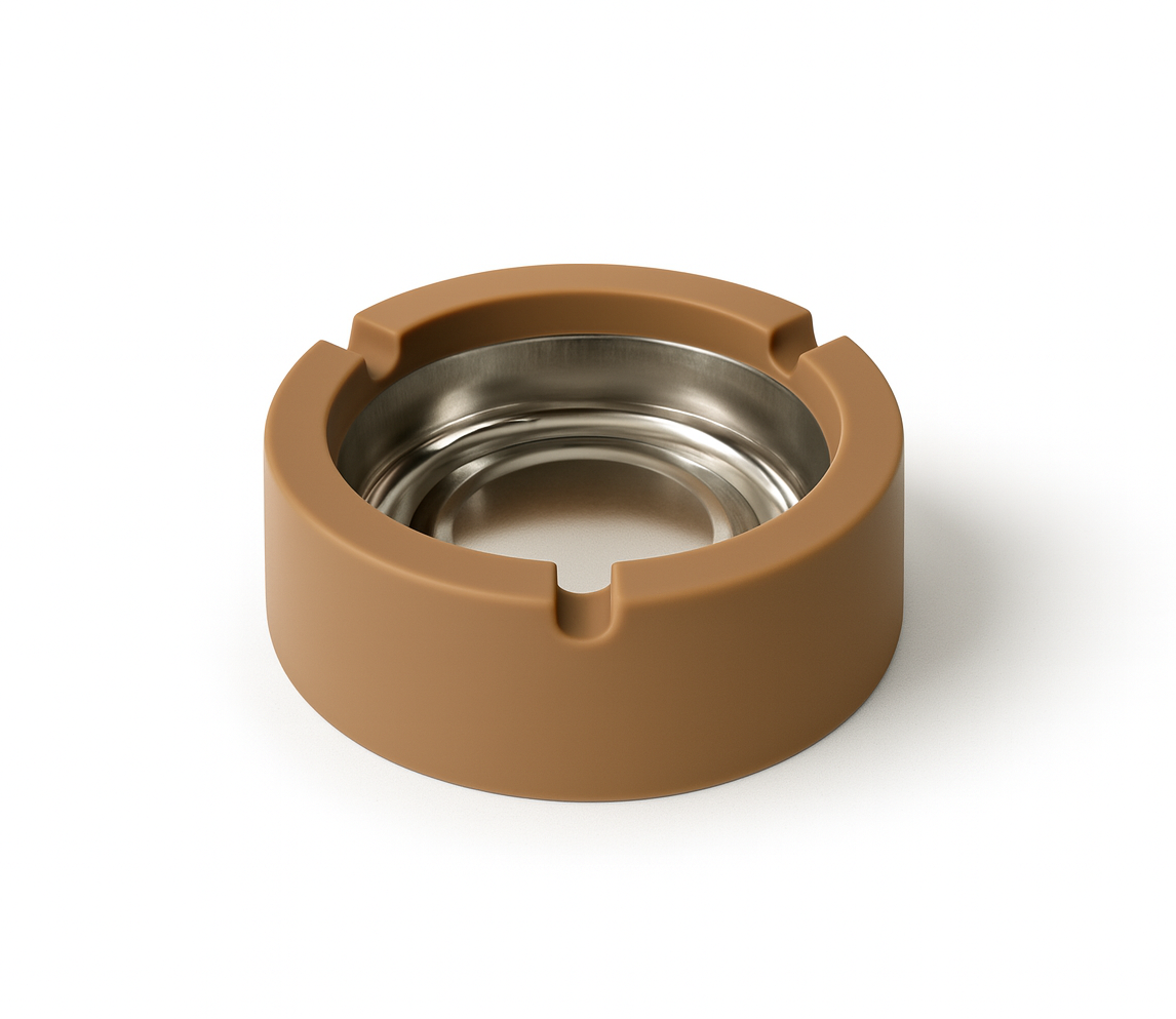 Plastic Ashtray Mixed Colours 11cm 10pcs