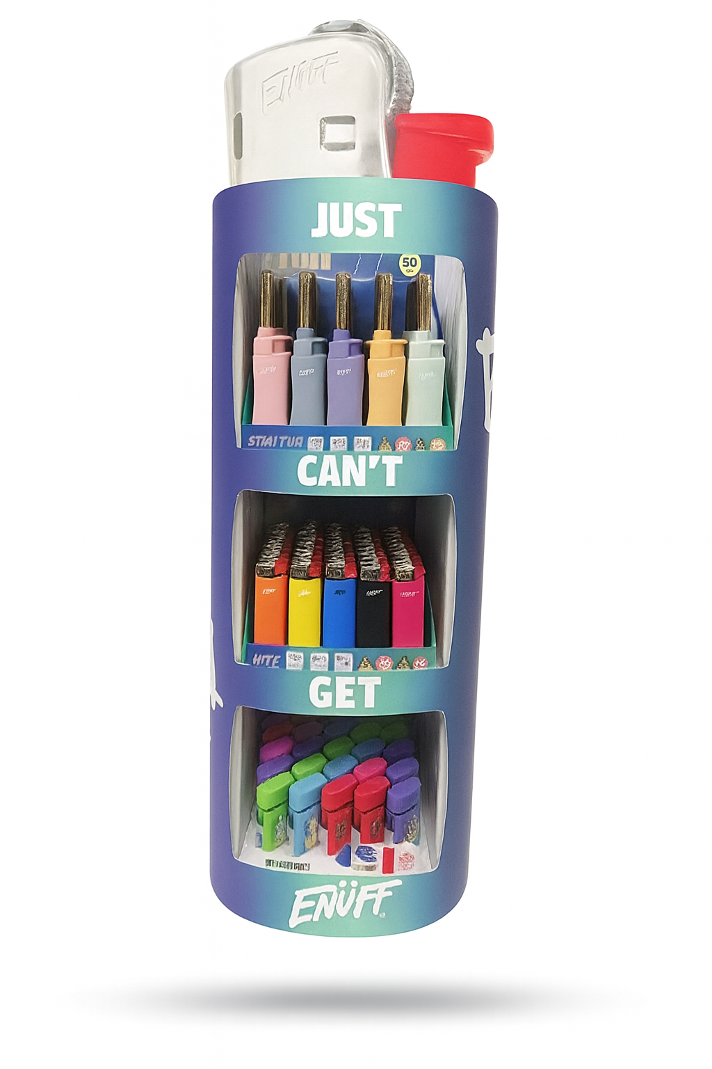 ENUFF 3-Tier Lighter Display Stand (Mix)