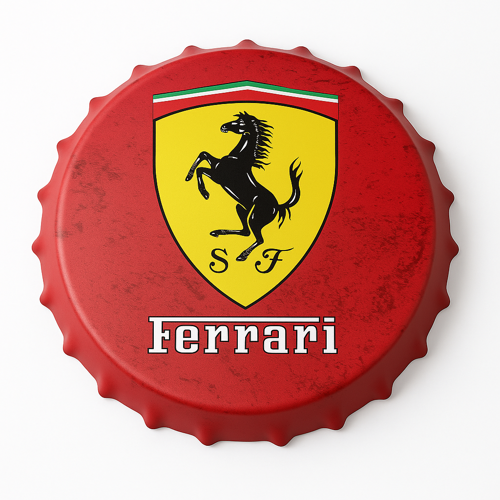Wall Hung Bottle Cap Assorted Designs (38CM)