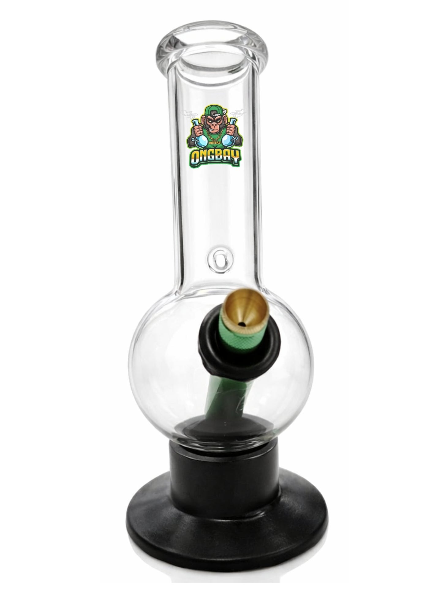 Ongbay Clear Glass Bubble Base Oil Pourer (19CM)