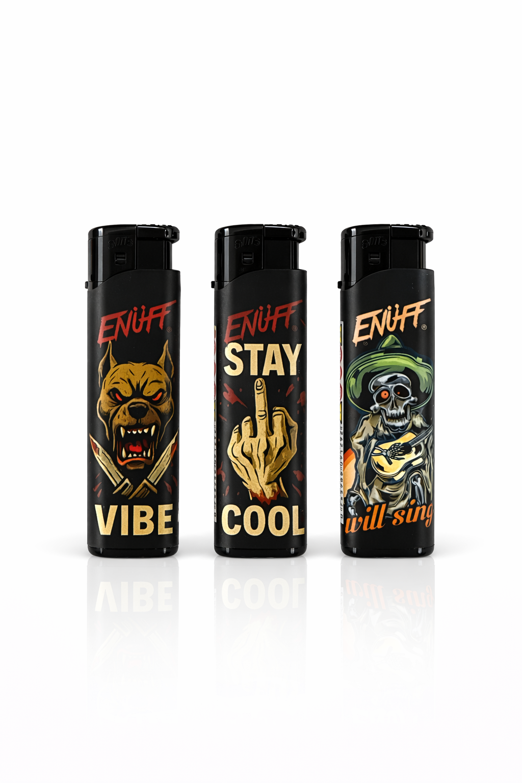ENUFF VIBEZ Refillable Lighter – 50pcs Display