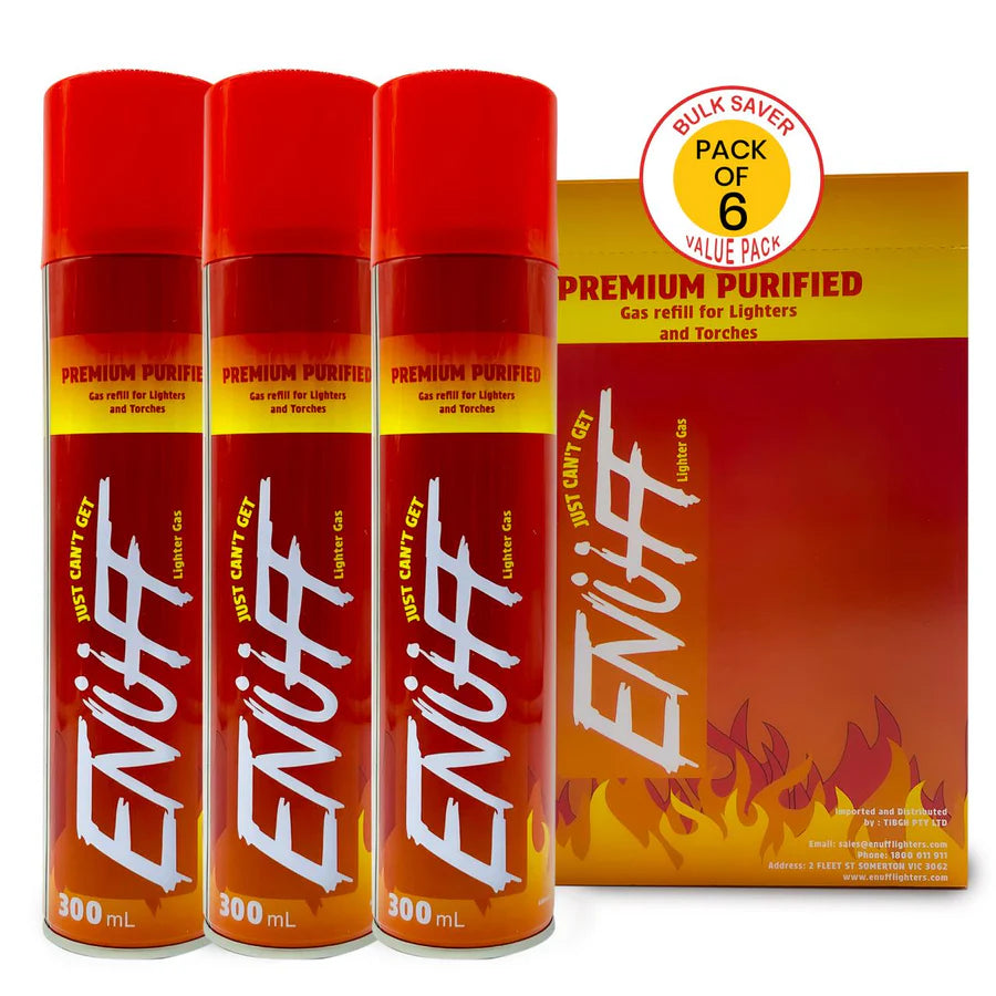 Gas Refill ENUFF 300 ml Bottle- 6 Pcs