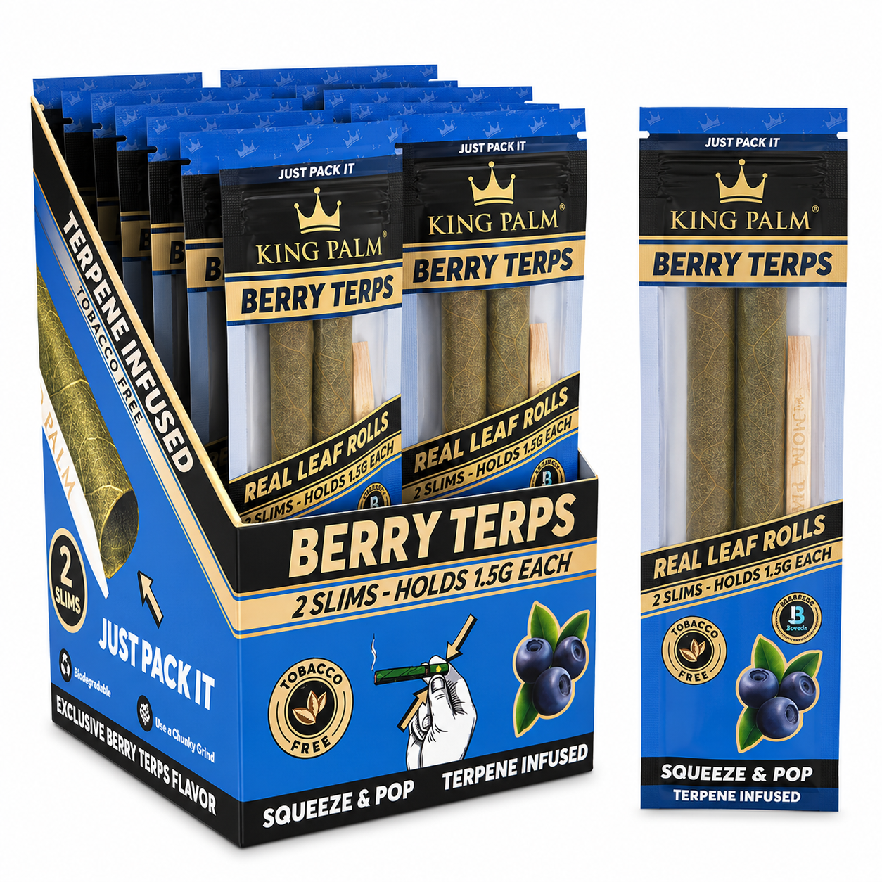 KING PALM Cones Berry Terps - 2 slims
