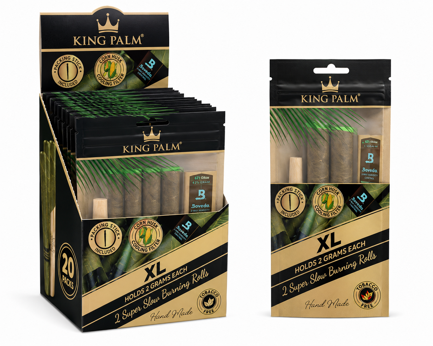 KING PALM XL 15Pk Cones Slow burning