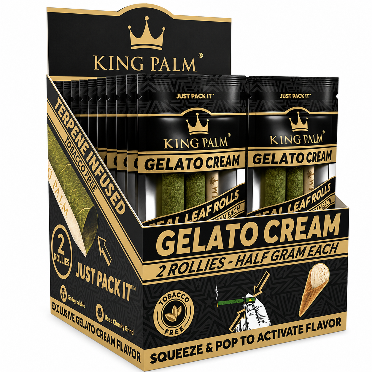 King Palm Rollies Rolls Gelato Cream 20/2Pk