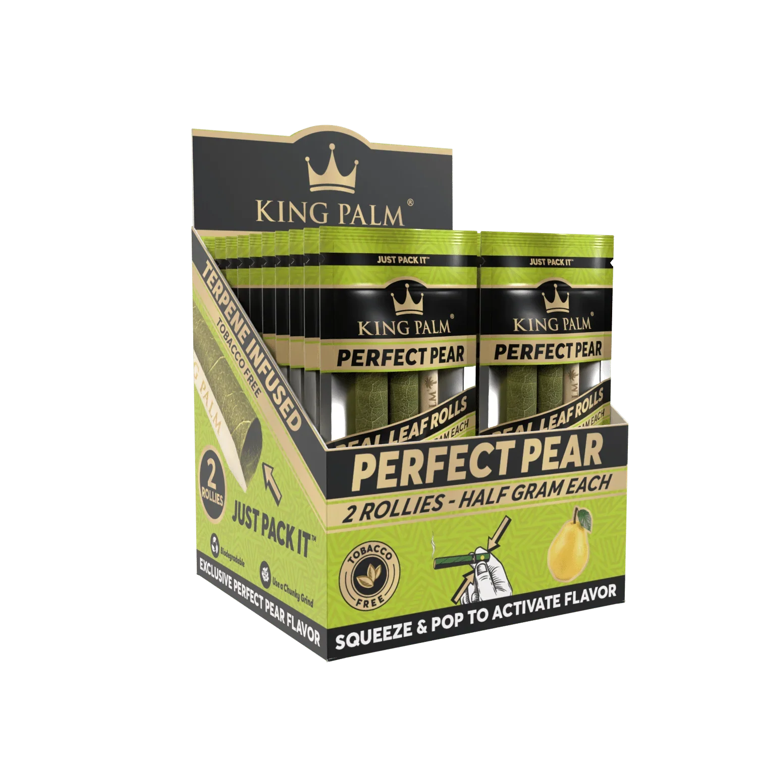 King Palm Rollies Rolls Perfect Pear 20/2Pk