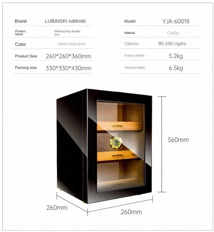 Lubinski 3 Tier Cigar Case Humidifier 36CM