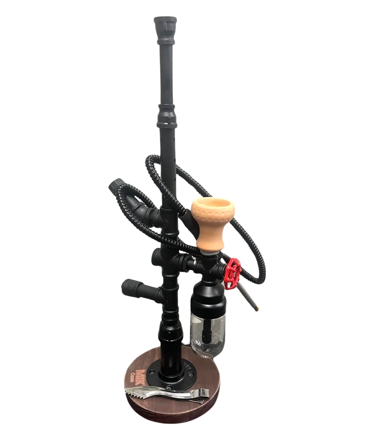 MIK Industrial Metal and Wood Shisha (66CM)