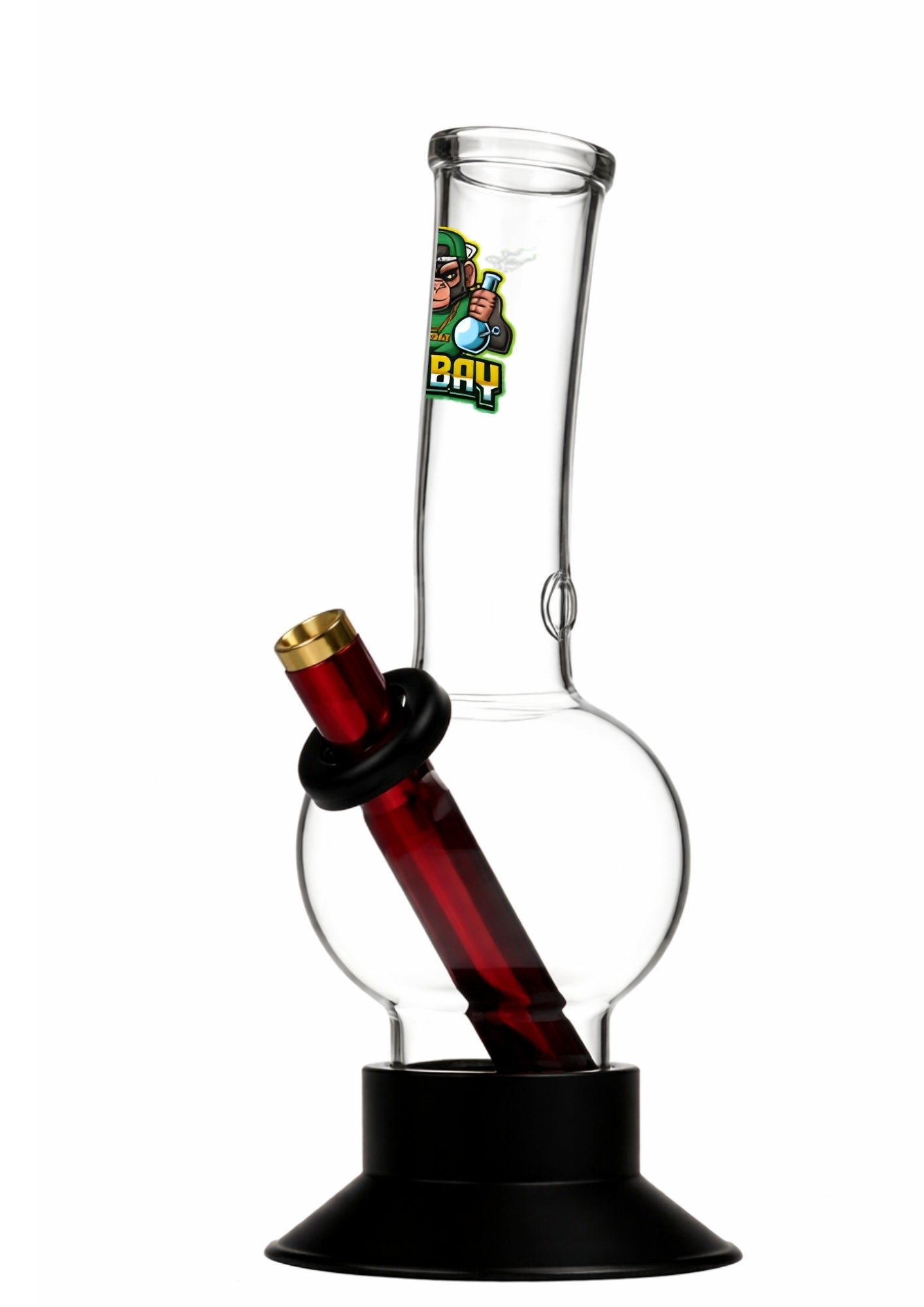 Ongbay Clear Bubble Base Glass Oil Pourer (18CM)