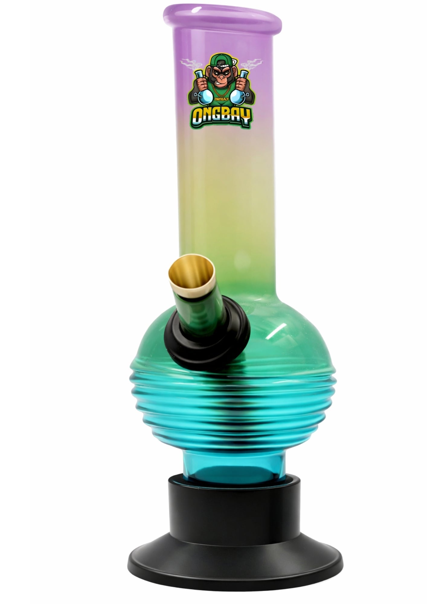 Ongbay Ombre Ribbed Base Glass Oil Pourer (18CM)