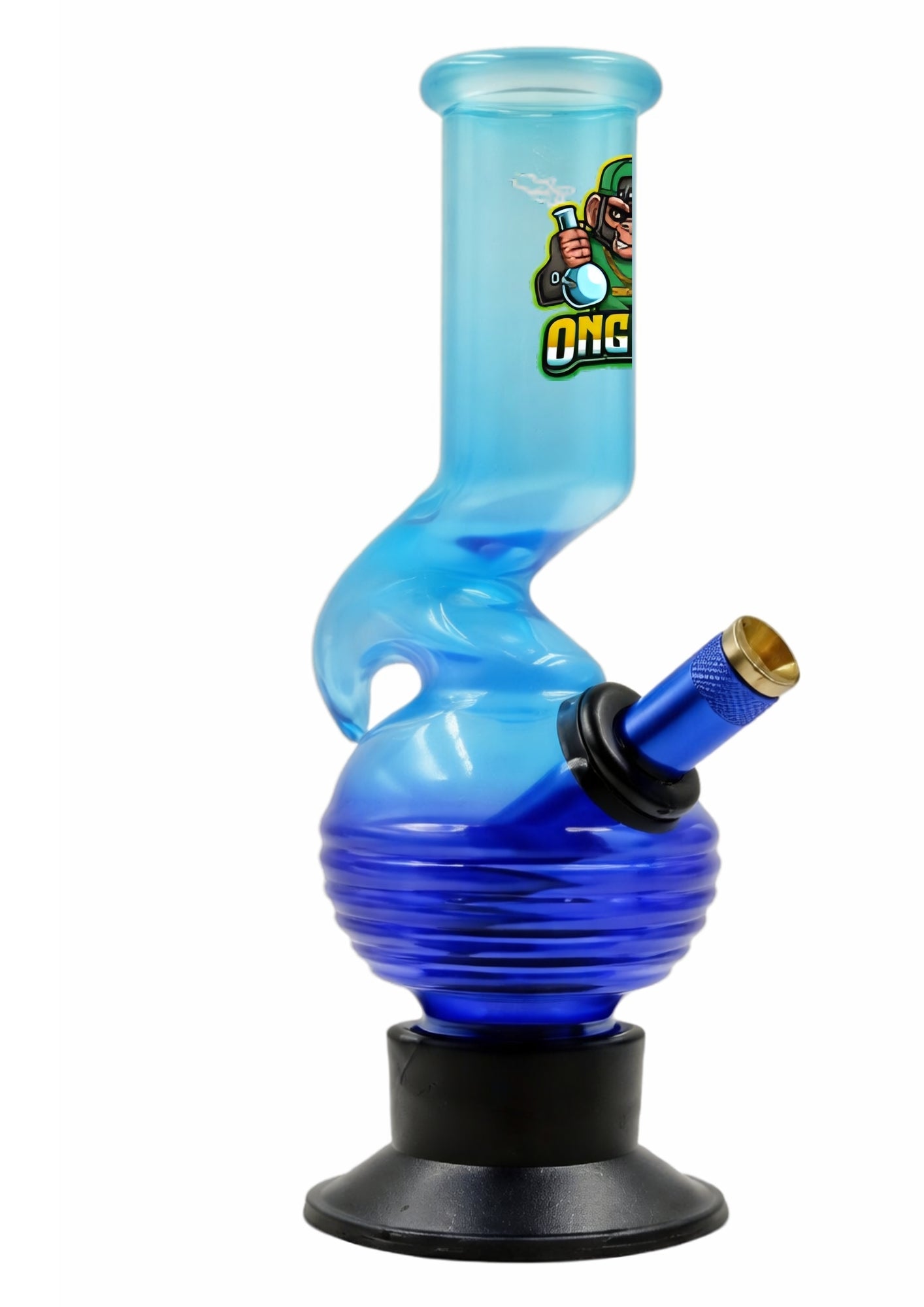 Ongbay Twisted Blue Glass Oil Pourer (18CM)