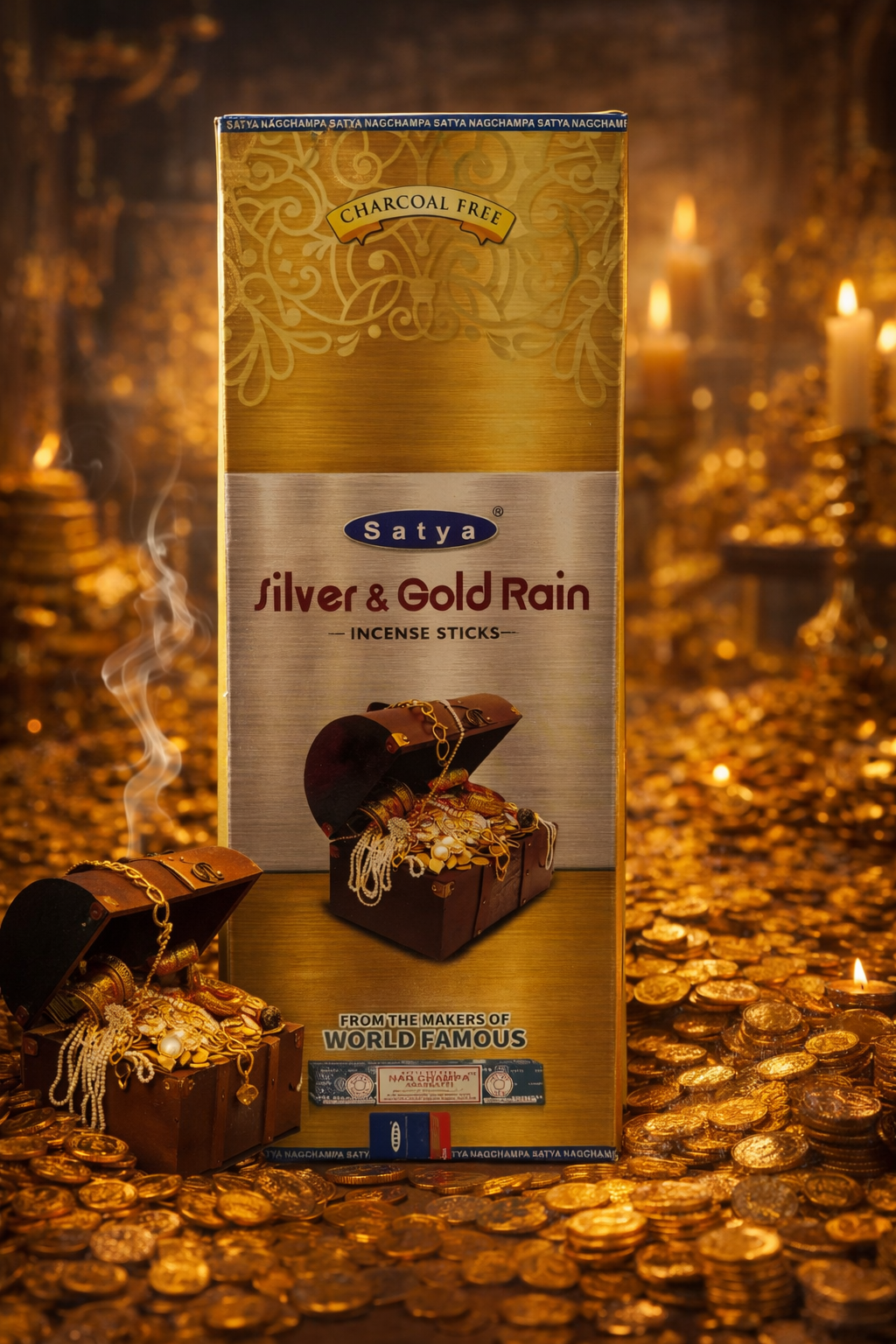 SATYA Silver & Gold Rain - 120 Sticks