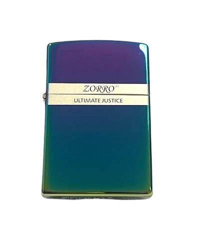 Zorro Lighter Fluid Refill Flip Lid Gradient Design