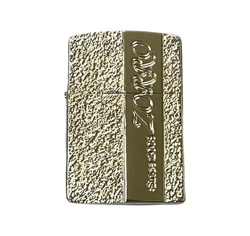 Zorro Lighter Fluid Refill Flip Lid Silver Granite Design