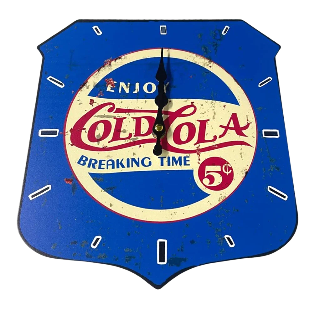 Wall Hung Clock Décor Man Cave Assorted (25X28CM)