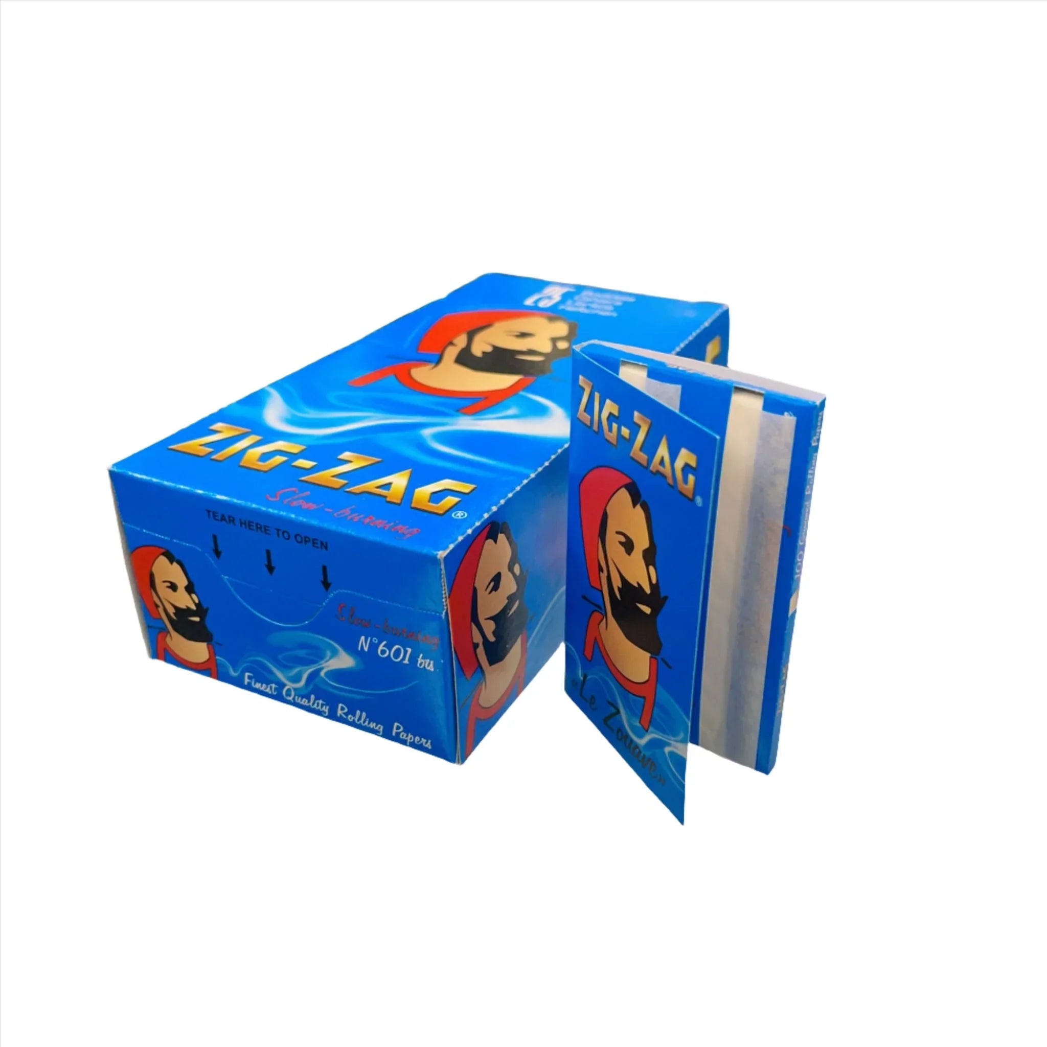 Zig Zag Double Papers 25PK BLUE