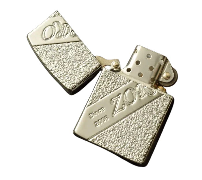 Zorro Lighter Fluid Refill Flip Lid Silver