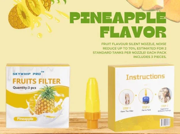 Skywhip Cream Chargers Tank Flavoured Nozzle Pineapple (3 Pcs/Box)