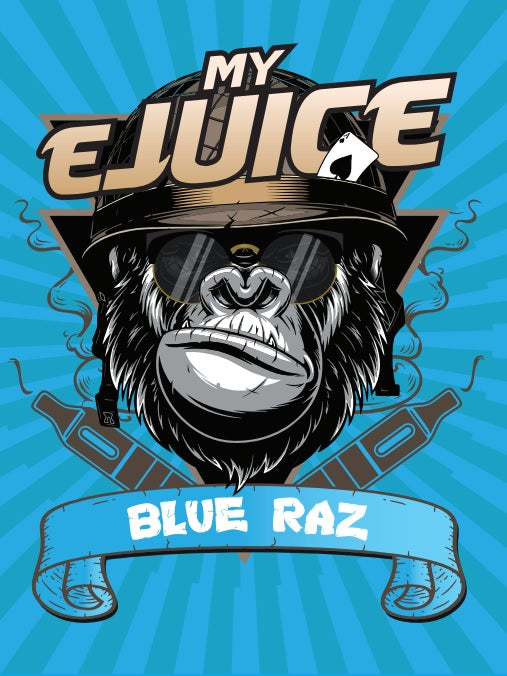AUS VAPE LABS BLUE RAZ 30ml-1 BOTTLE