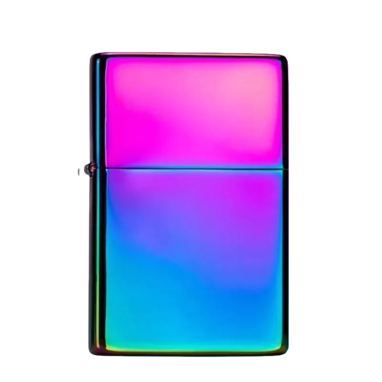 Zorro Lighter Fluid Refill Flip Lid Rainbow Design