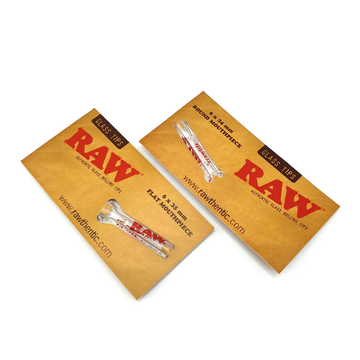 RAW Glass Filter Roach Tips Single - Flat Mouthpiece
