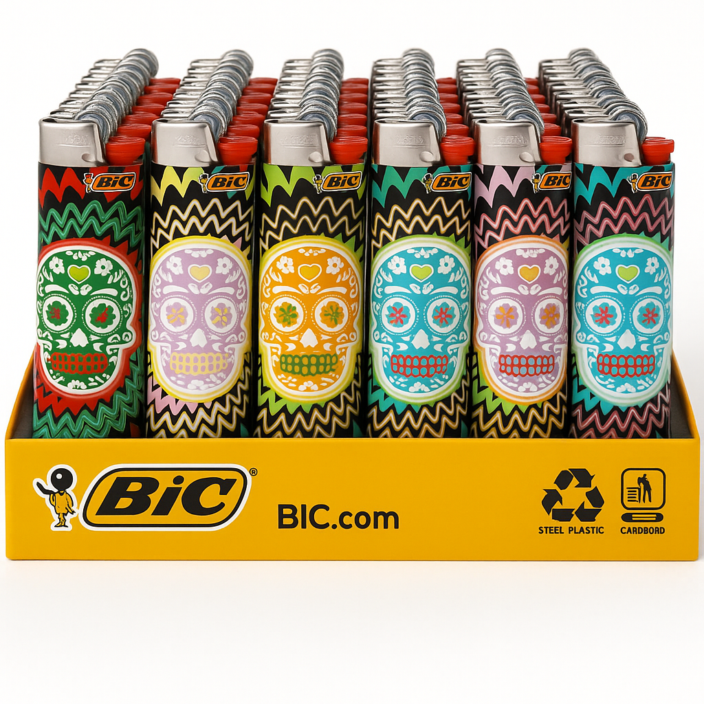 Bic J26 Maxi Fluo Skulls (50pc)