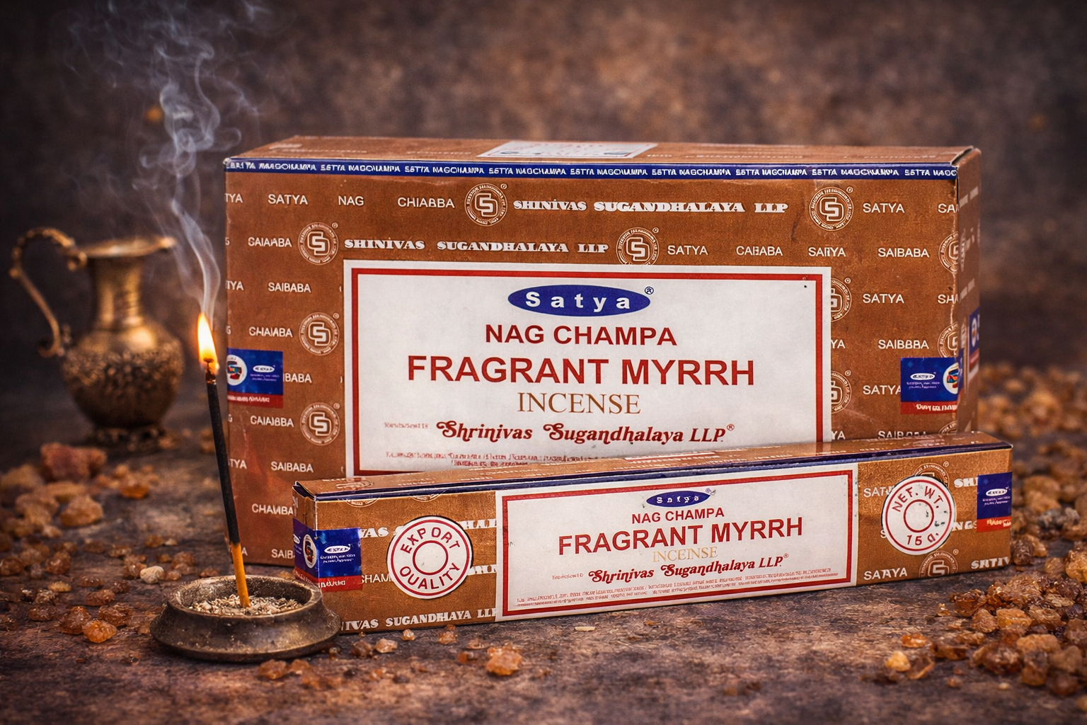 Satya Fragrant Mirra Nag Champa Incense (12PK)