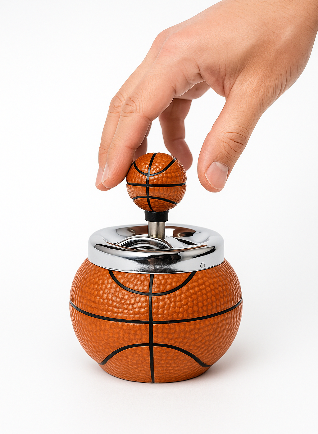 Ashtray Resin Spin Lid Push Assorted