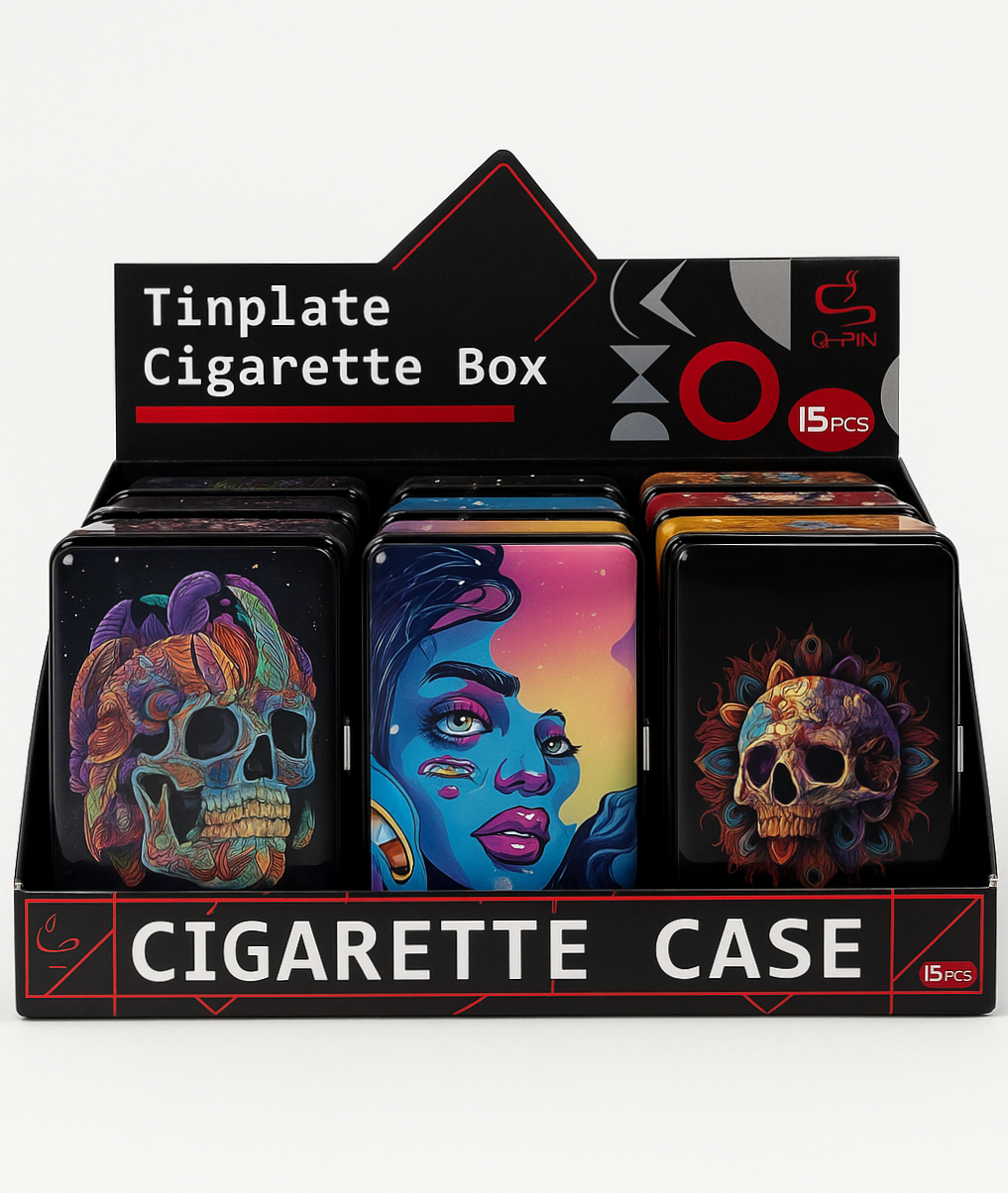 Cigarette Case Assorted Designs 15pcs