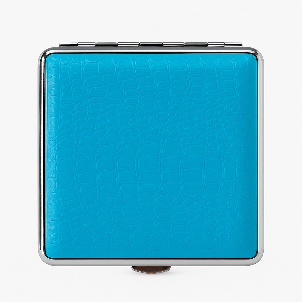 Leather Cigarette Case Multi Coloured Display Box 12pcs