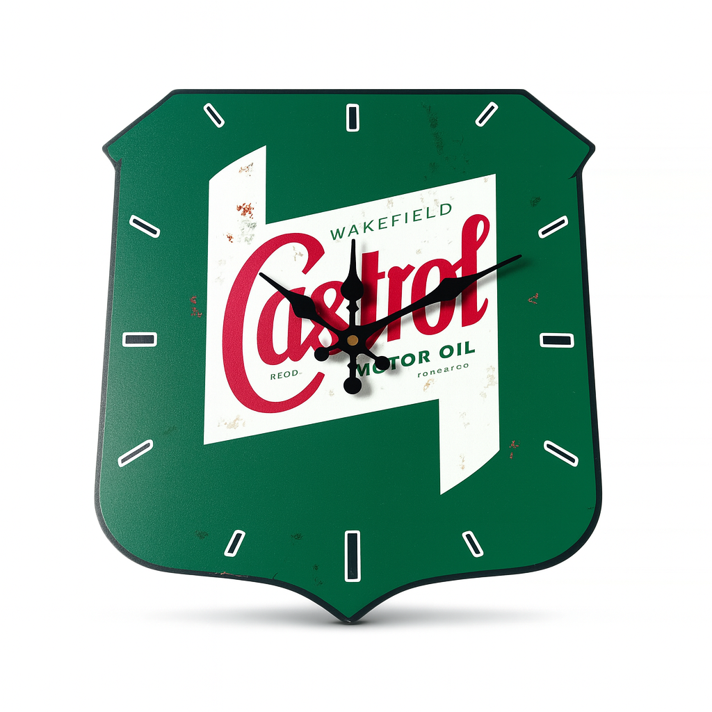 Wall Hung Clock Décor Man Cave Assorted (25X28CM)