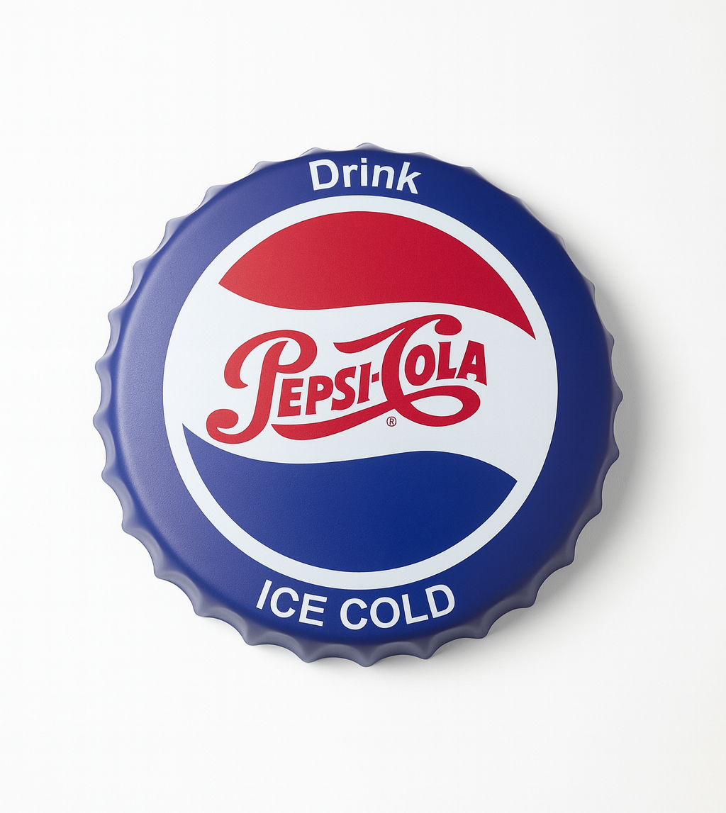 Wall Hung Bottle Cap Assorted Designs (38CM)
