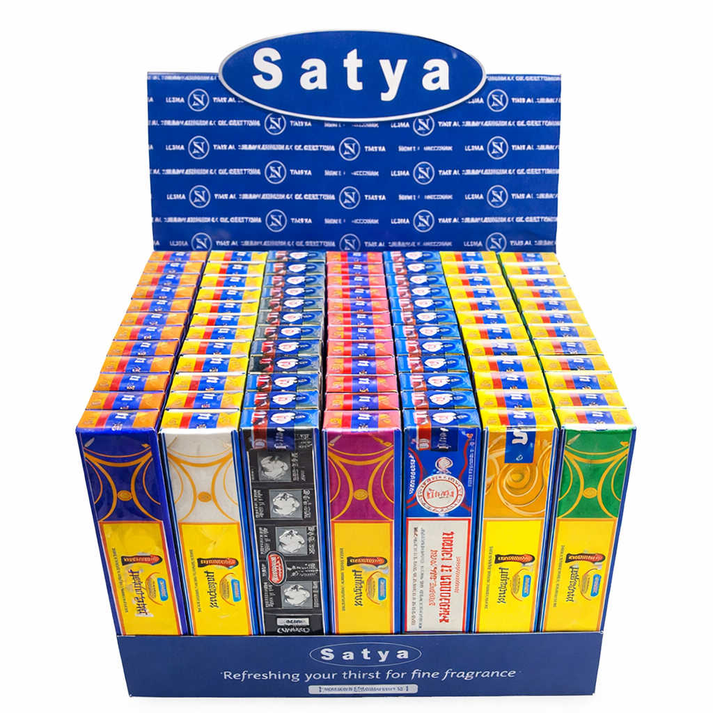 Incense Satya Natural Series Display Box (84PKS)