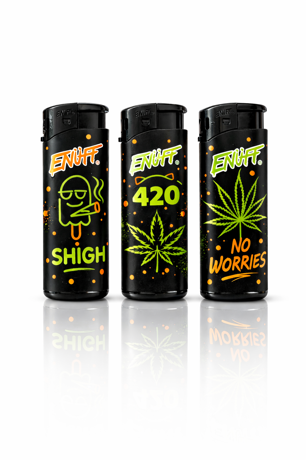 ENUFF ZAZA Click Refillable Lighter – 50pcs Display

