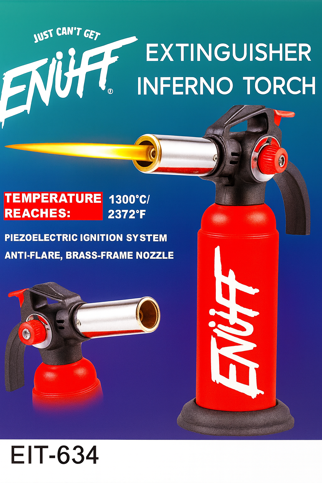 Enuff Lighters Extinguisher Inferno Torch Assorted
