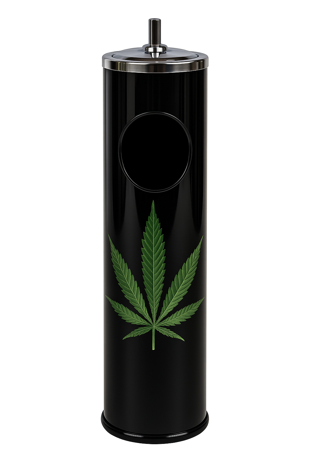 Green Weed Leaf Trash Can Ashtray 60cm
