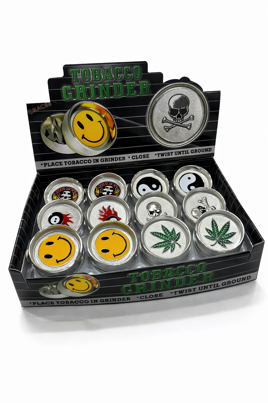 Grinder Assorted Designs Medium Size (12PCS/DISPLAY)