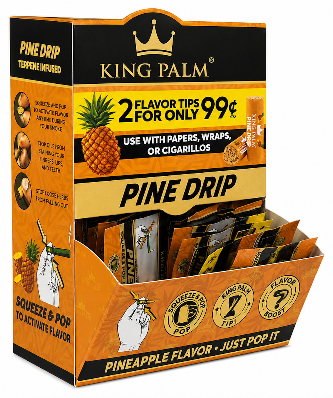 KING PALM Pine Drip Filtered tips - 2 pack
