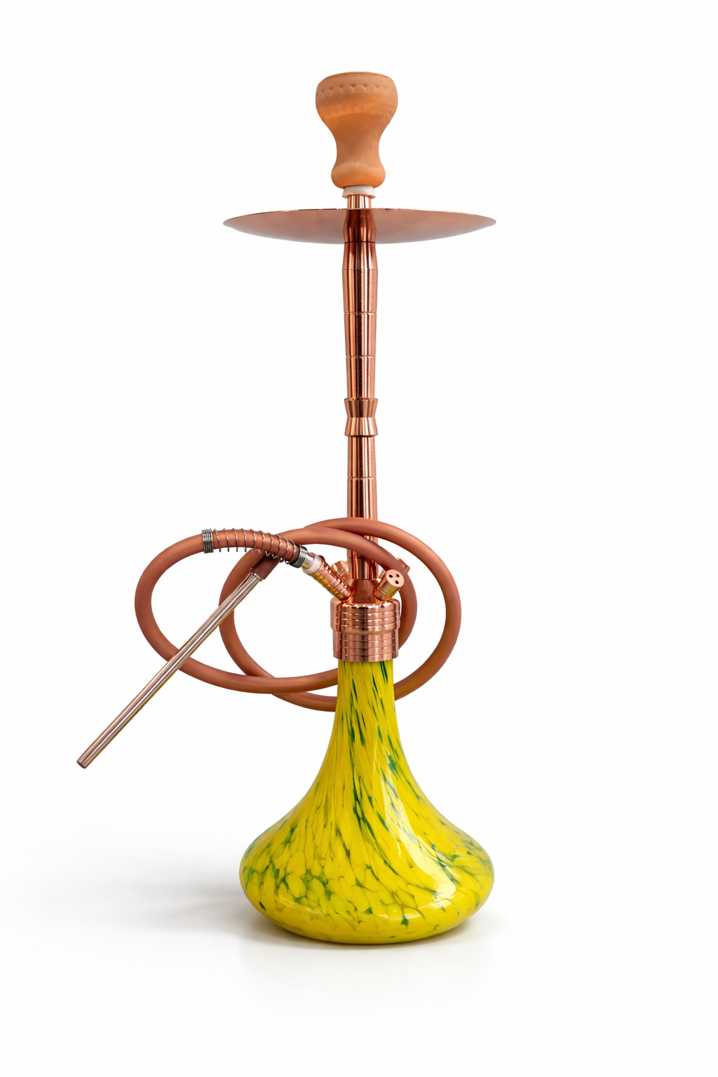 Luxury Rose Gold Shisha Complete With Hose And Base (75CM)