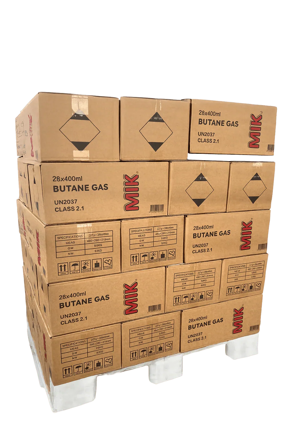MIK PREMIUM BUTANE CARTRIDGES 400ML 28PC