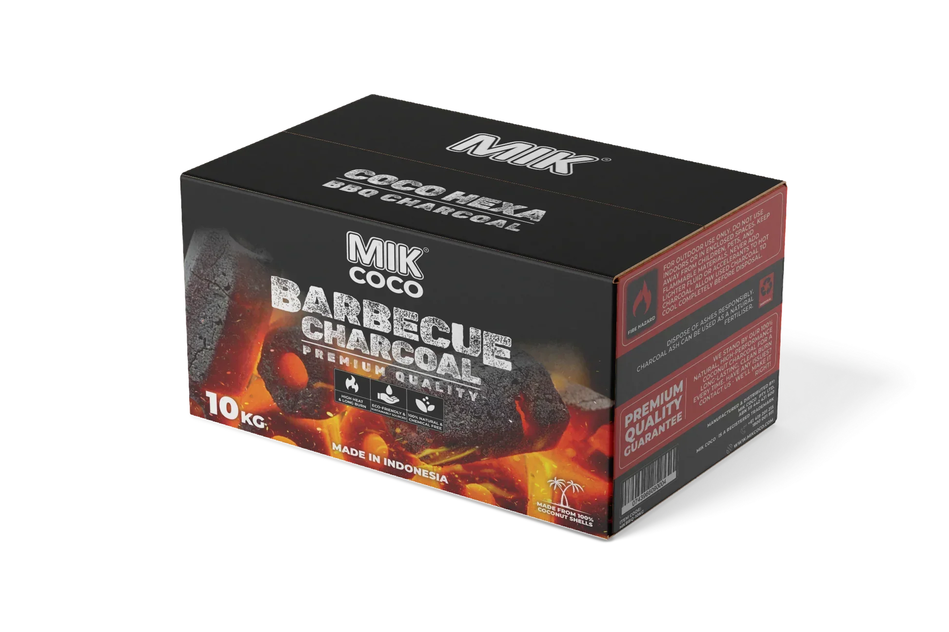 MIK COCO BBQ CHARCOAL 10KG