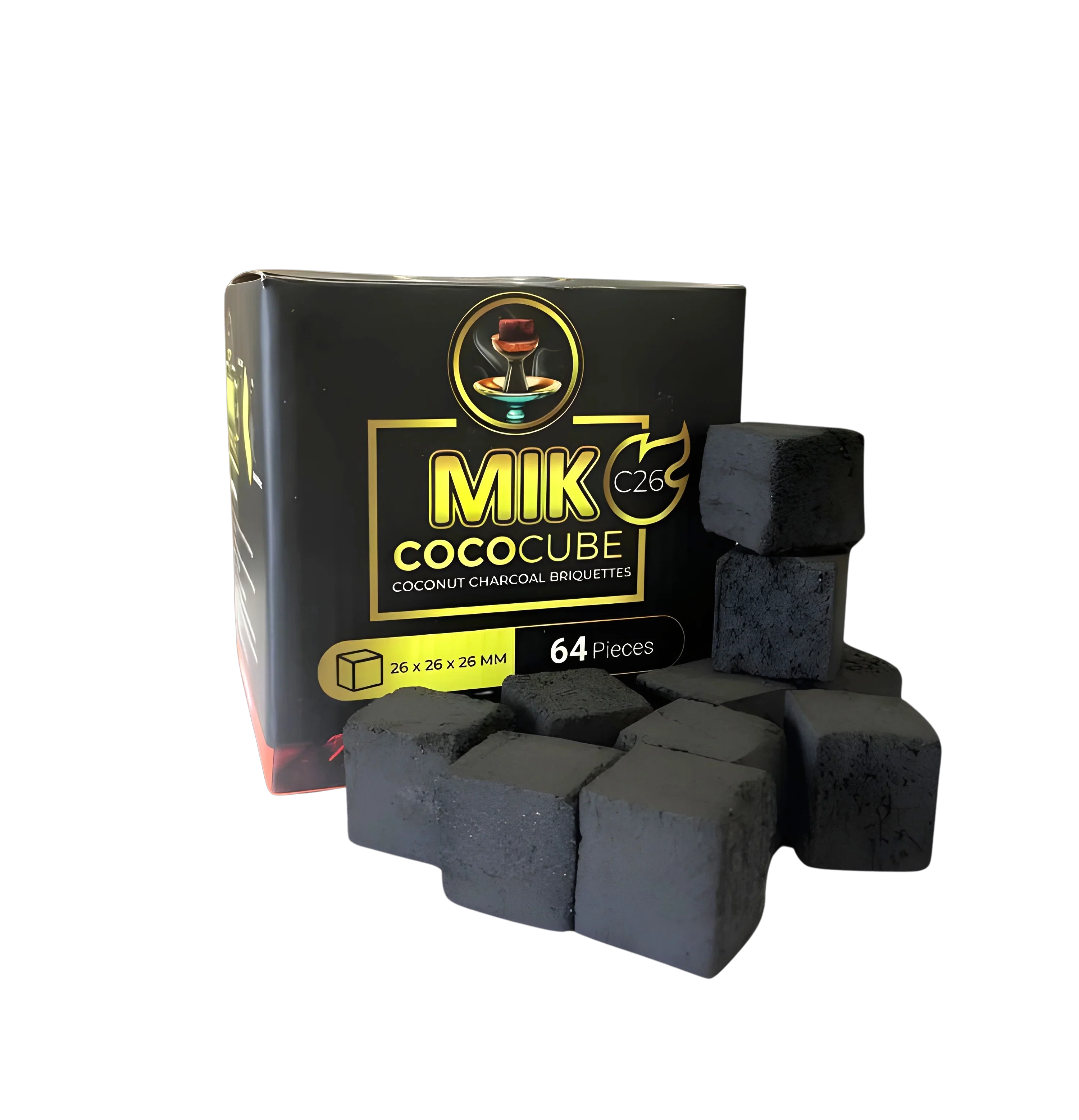 Mik Coco Cube Shisha Coconut Charcoal Briquettes 10 x 1 kg