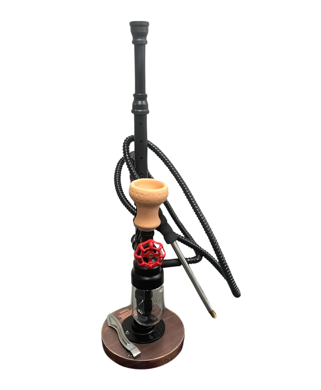 MIK Industrial Metal and Wood Shisha (66CM)