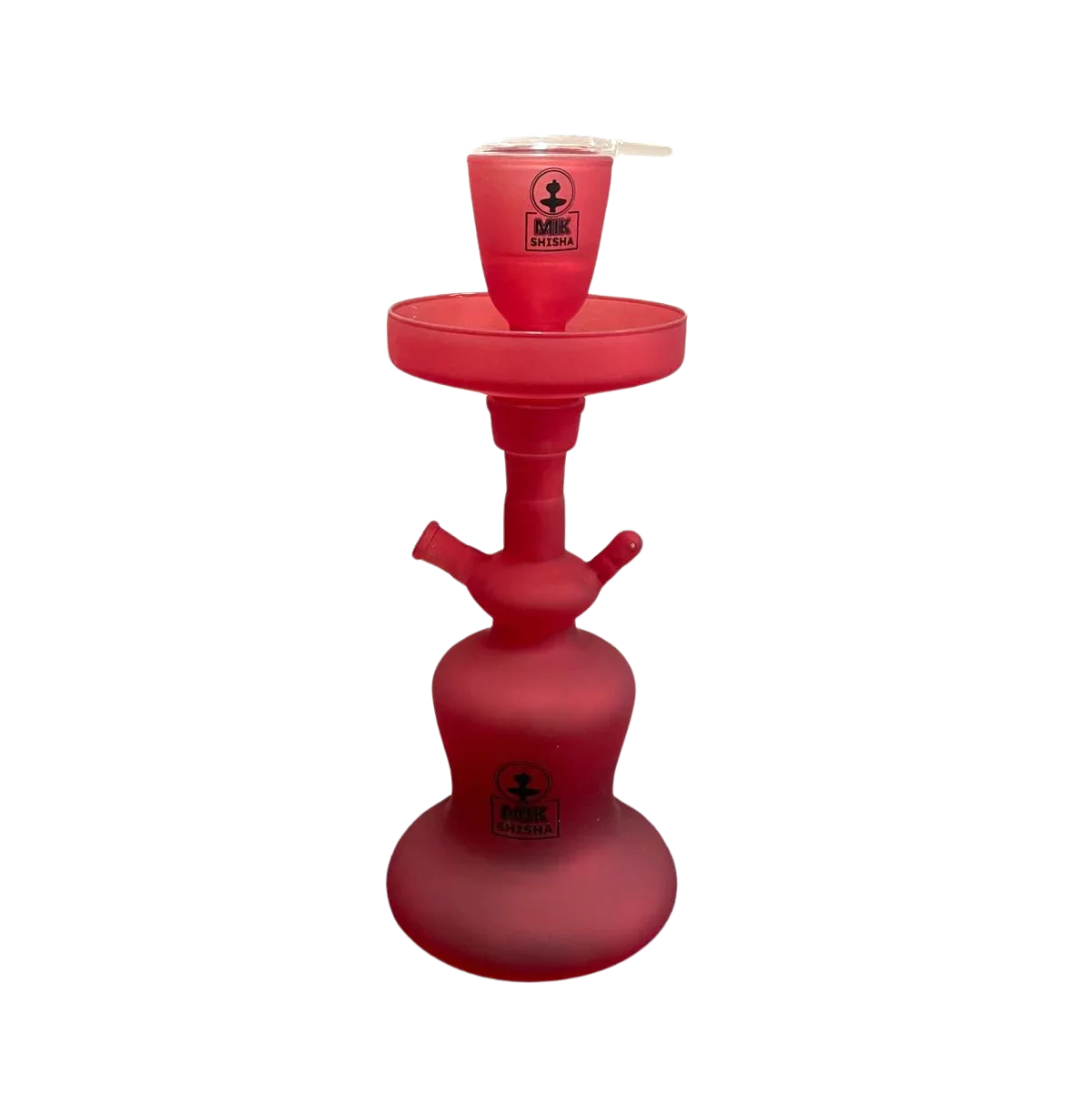 Mik Coco LED Red Frosted Shisha + Case (36CM)