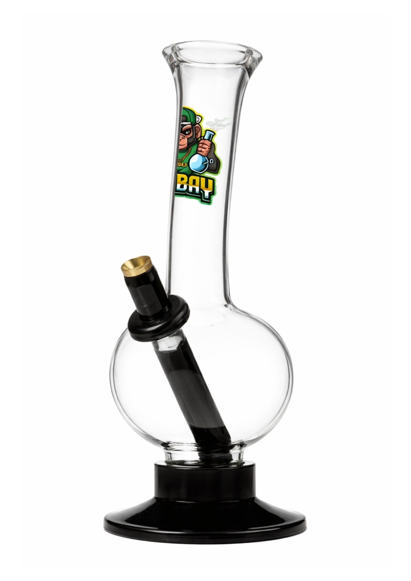 Ongbay Clear Glass Bubble Base Oil Pourer – 24cm