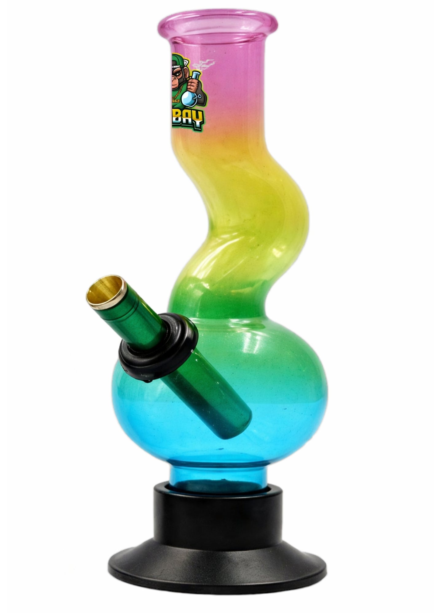 Ongbay Rainbow Twisted Glass Oil Pourer (18CM)